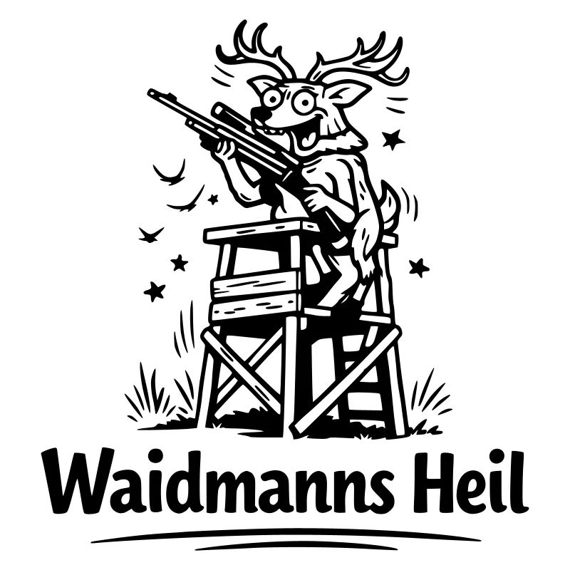 Verrückter Hirsch Waidmannsheil