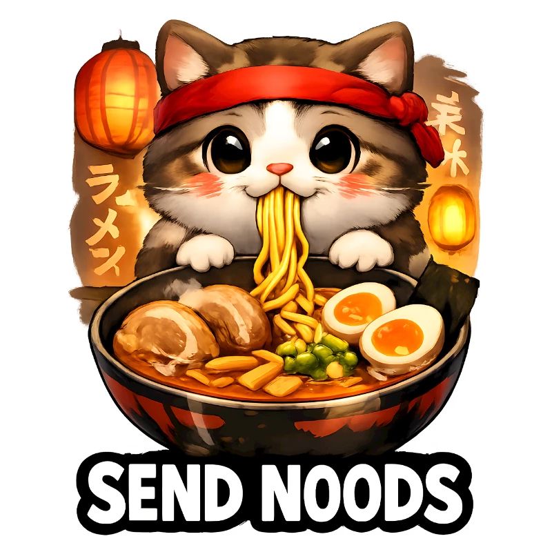 Ramen Cat Send Noods