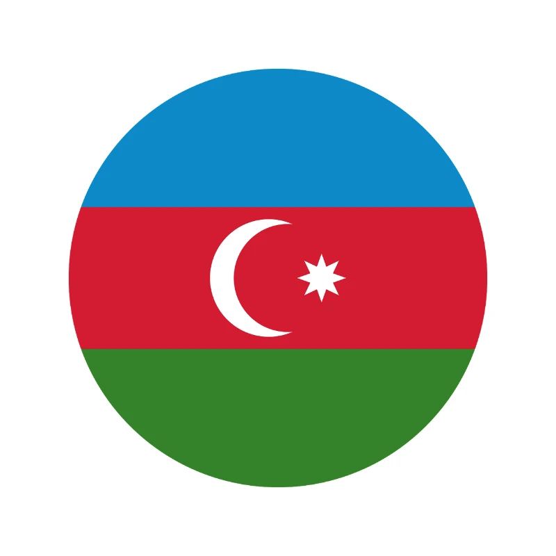 Aserbaidschanische Rundflagge