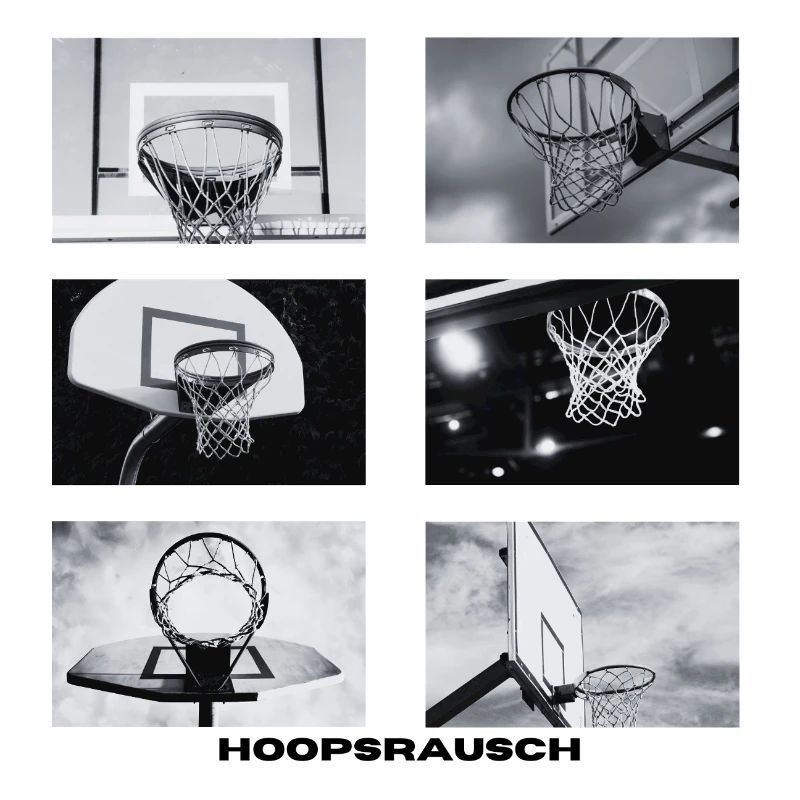 Hoopsrausch BW Collage