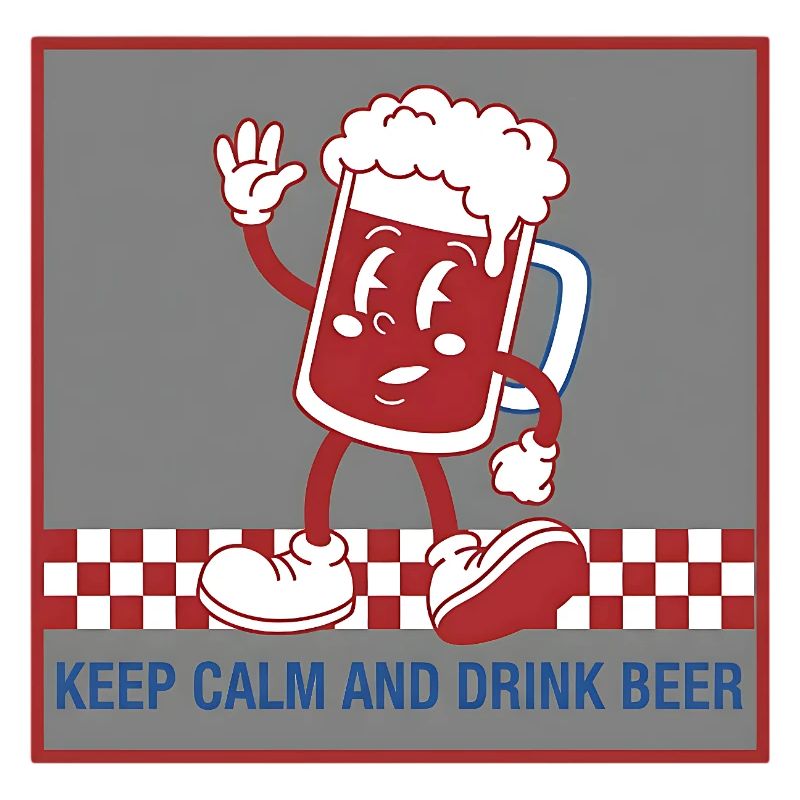 Keep Calm Bierkarikatur