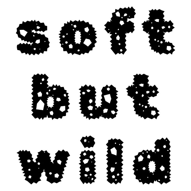 Soft but wild – Minimalist statement design