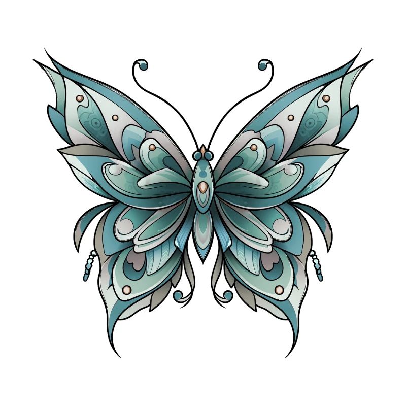 Neo-Traditioneller Schmetterling