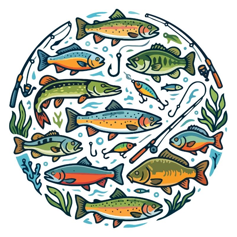 Fischkreis: Bunte Unterwasserwelt