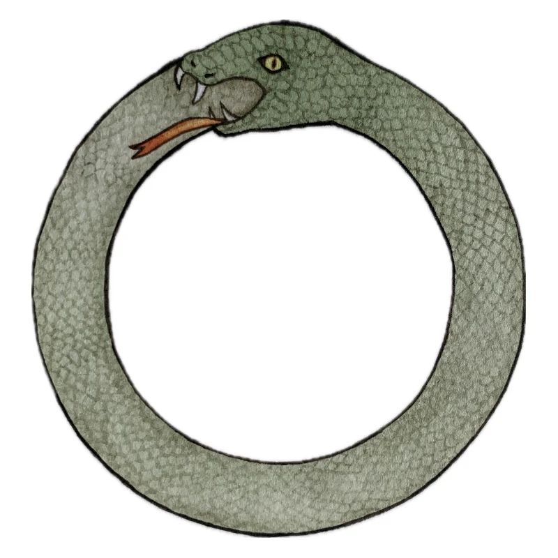Geschwindete Schlangen-Emblem