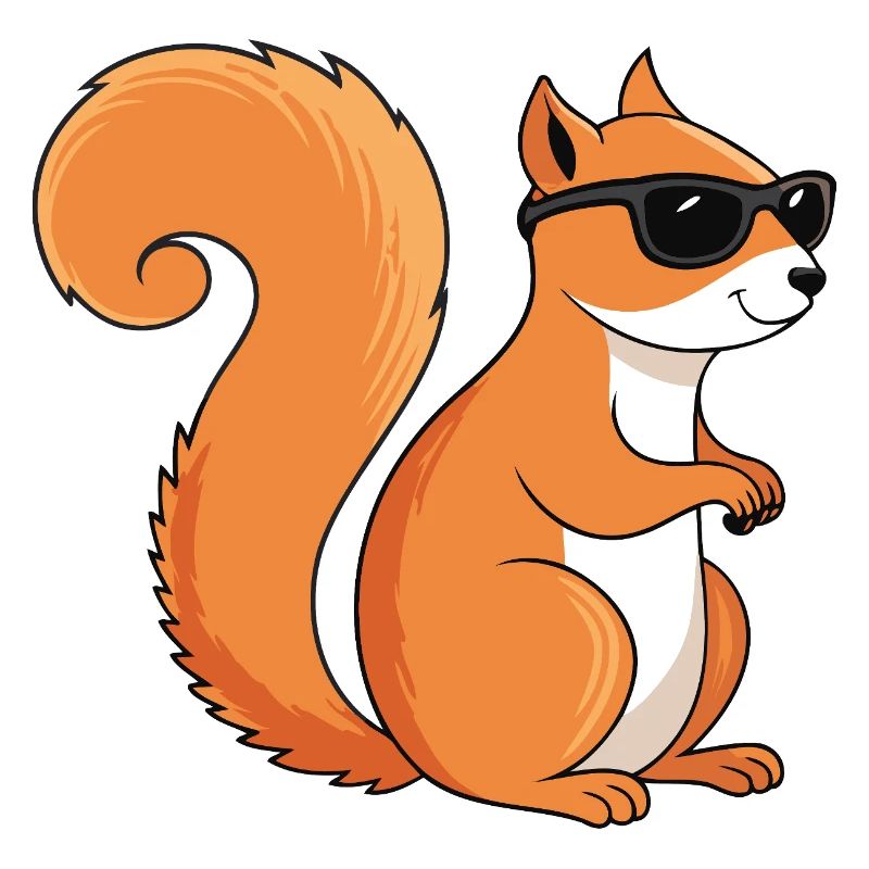 Schicke Eichhörnchen-Sonnenbrille