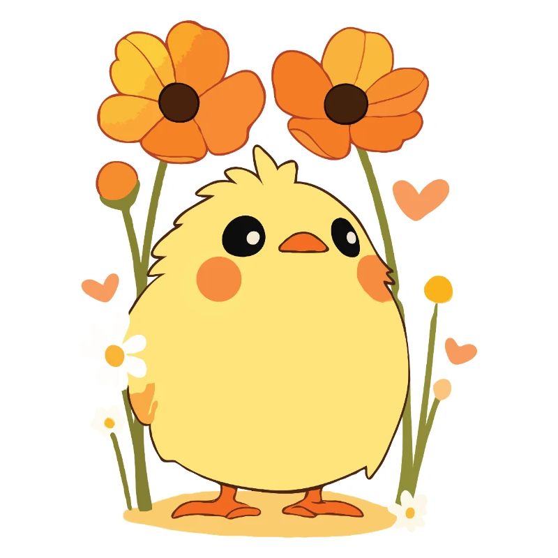 Happy Easter Easter Chick Vintage