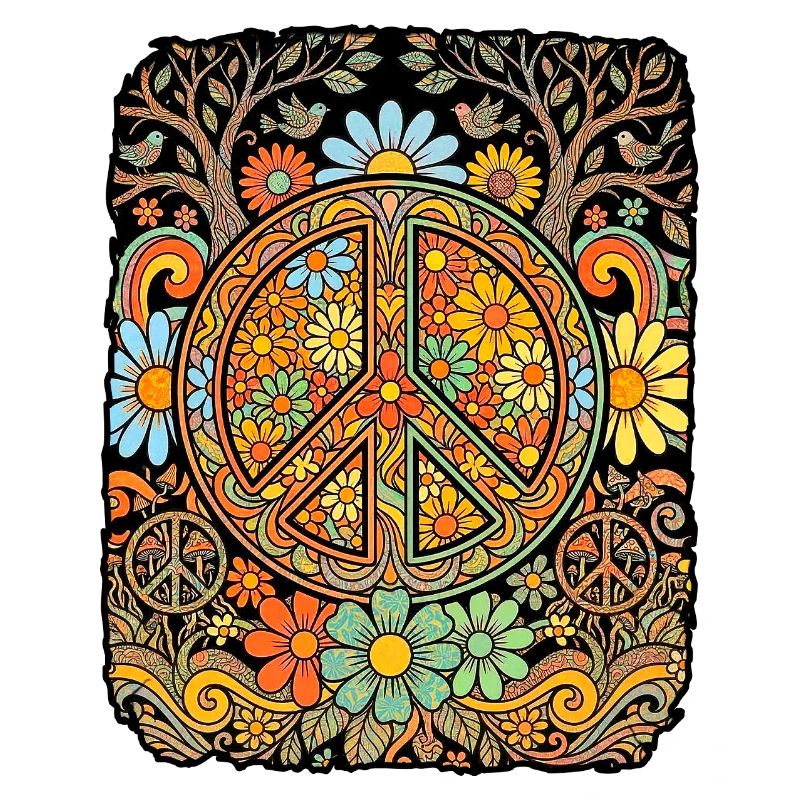Peace Hippie Blumen