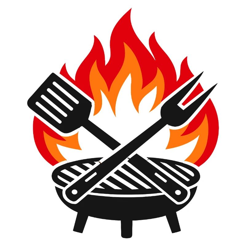 Flammen-Grill-Sommerabend
