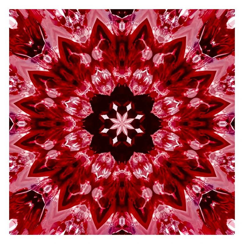 Rotes Mandala Kaleidoskop