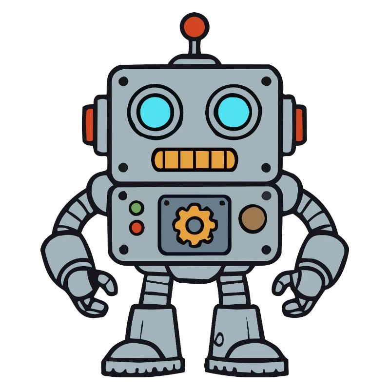 Retro Robot Pop Art