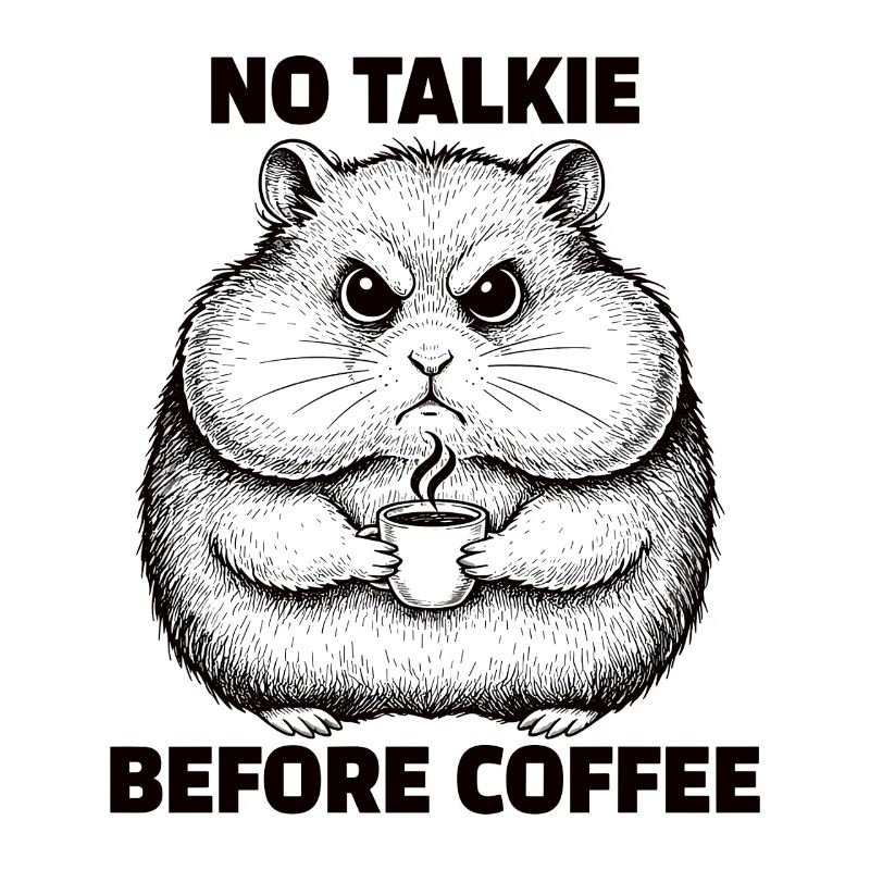 Pas de conversation devant un hamster amateur de café