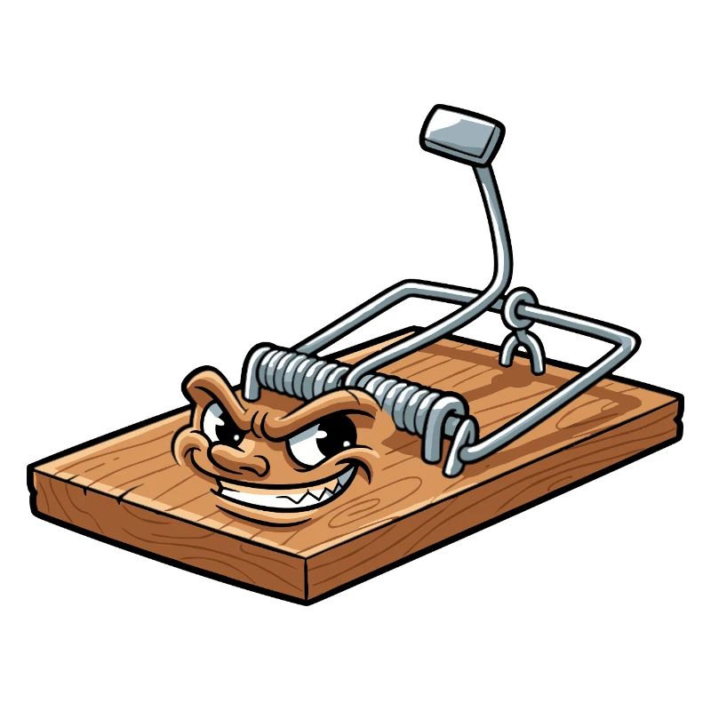 Freche Mausefalle Cartoon