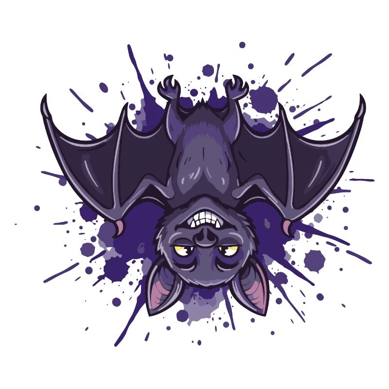 Nachtfledermaus Lila Splash