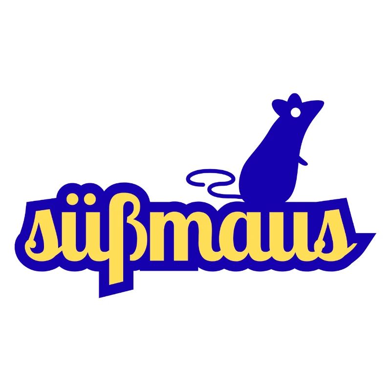 Süßmaus Silhouette Schrift