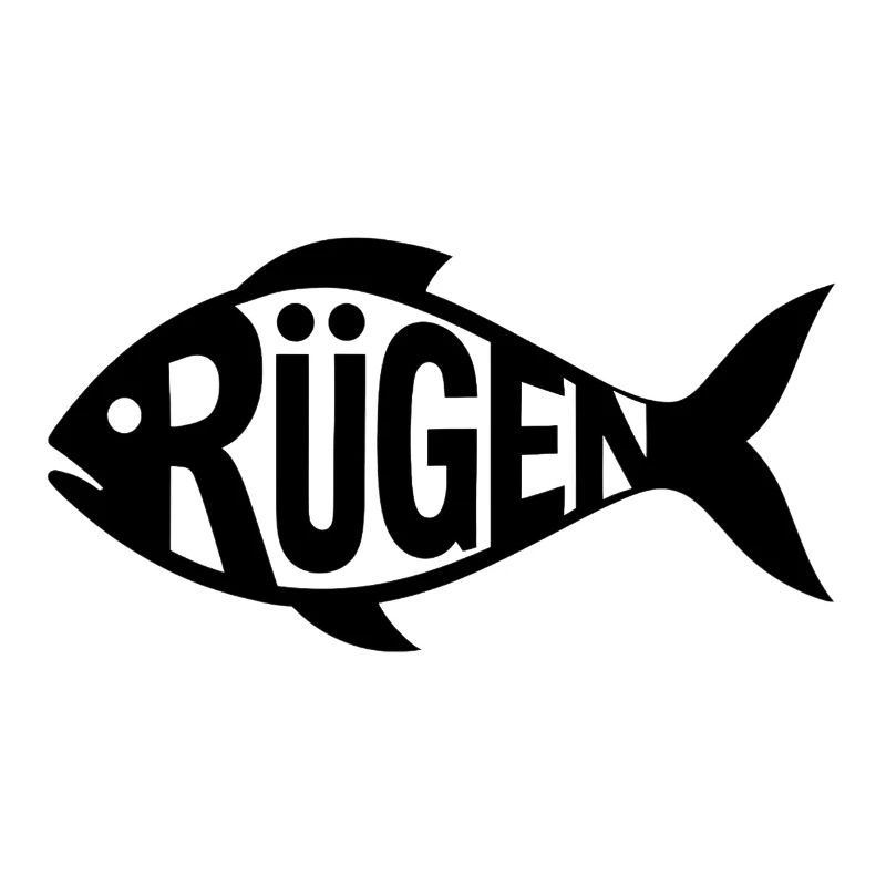 Rügen Fisch Silhouette