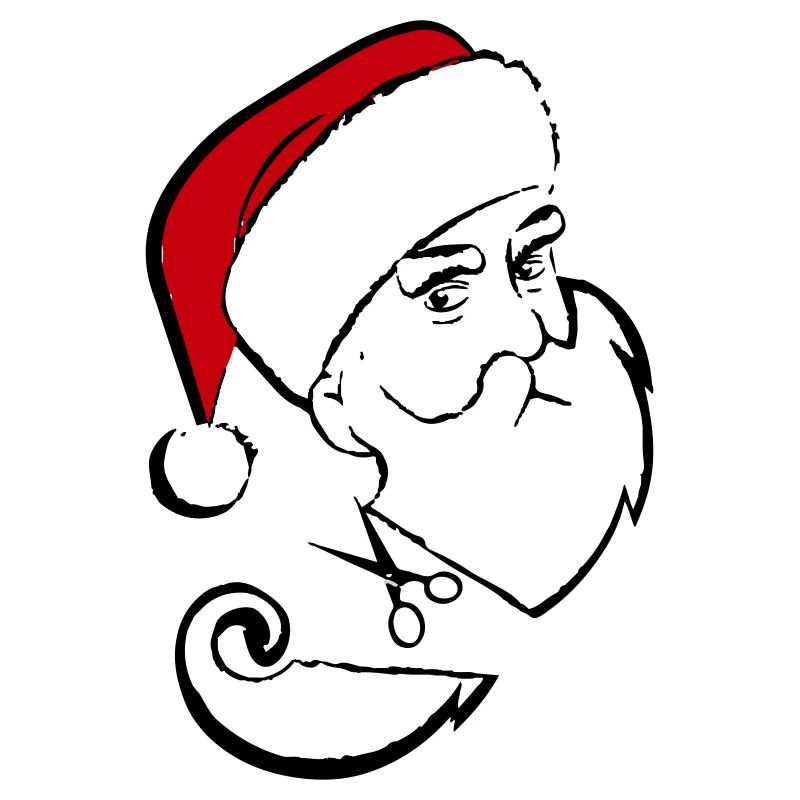 Weihnachtsmann Bart schneiden