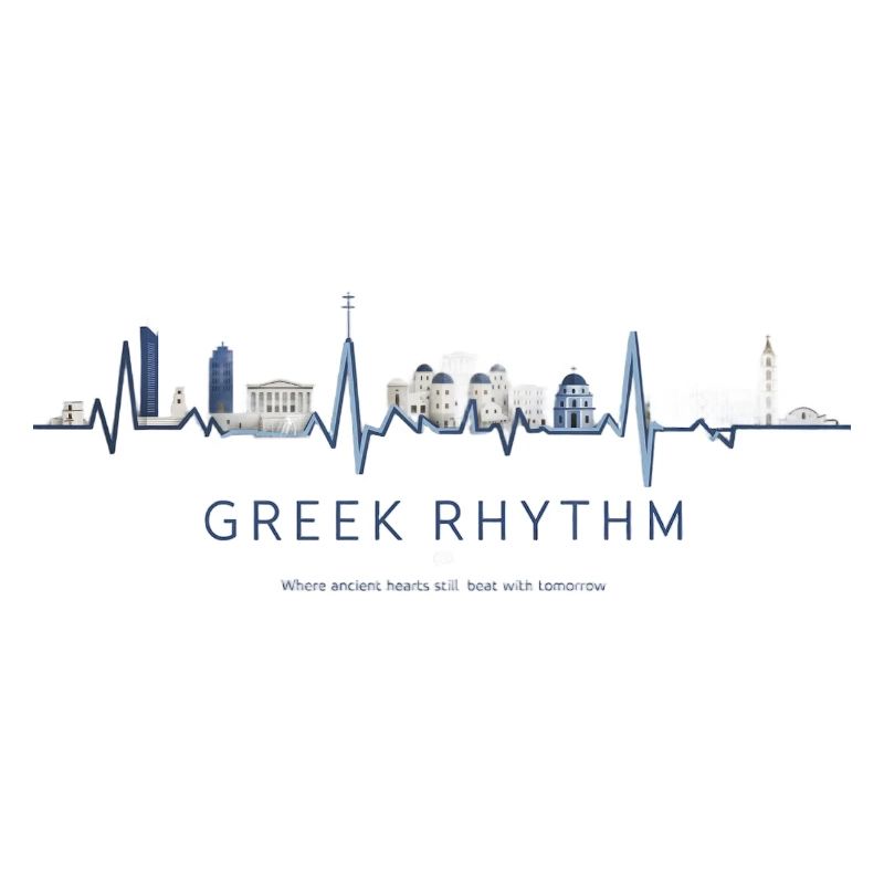 Griechischer Skyline-Herzschlag
