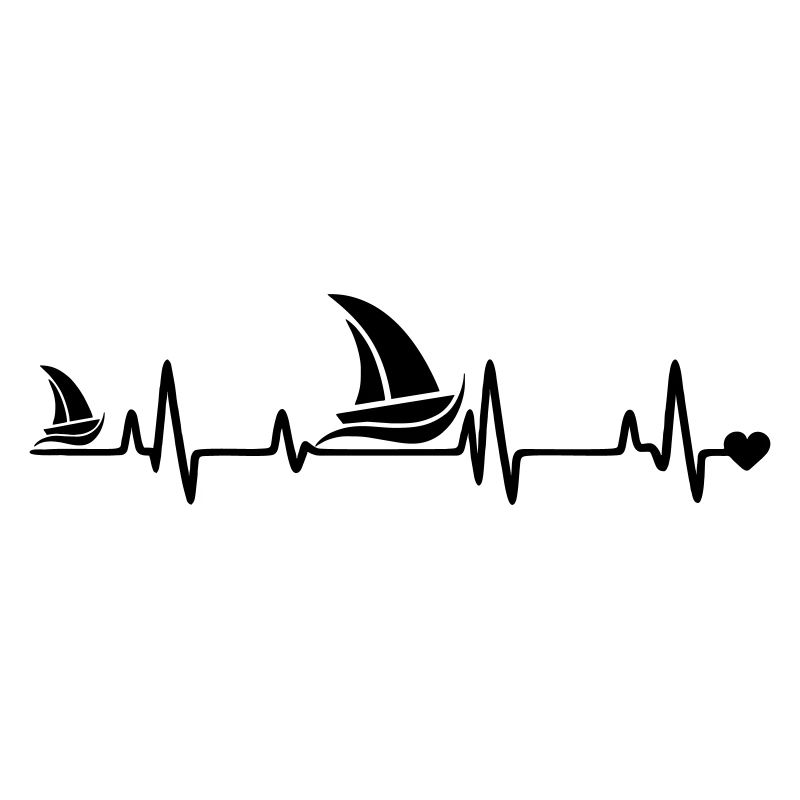 Segelboot  herz