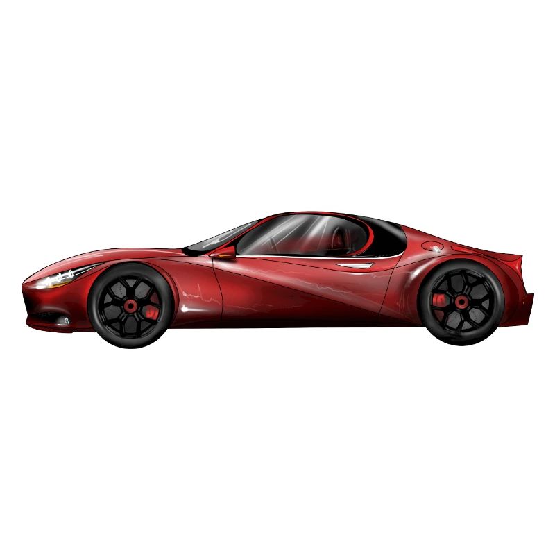 Futuristisches Sportwagen-Design