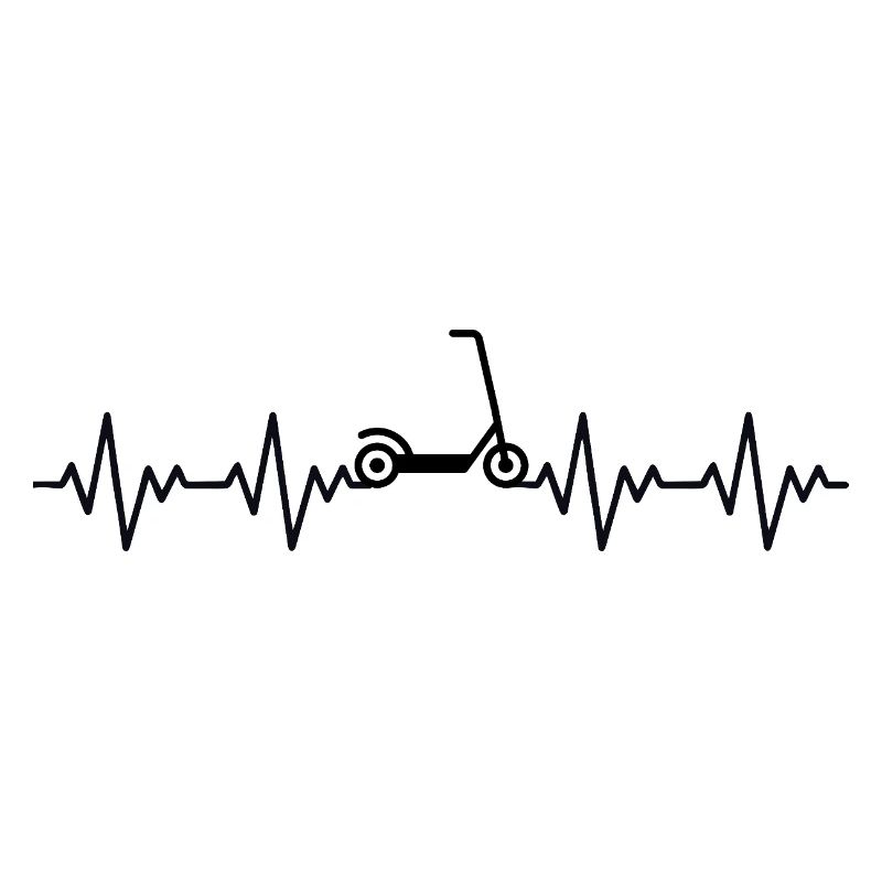 Tretroller Roller EKG Herzschlag Herzfrequenz