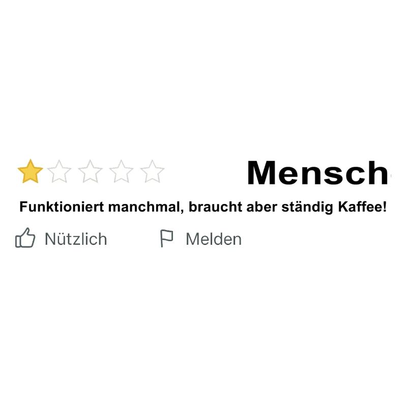 Mensch - 1 Stern
