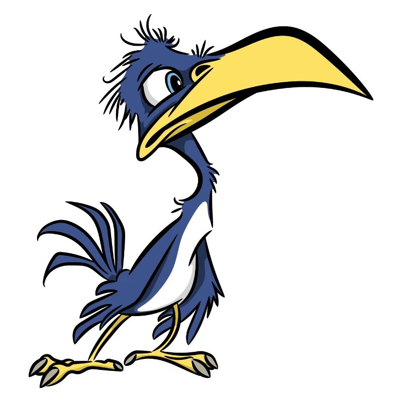 Schräger Vogel