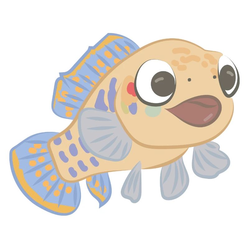 Poisson effronté comme illustration