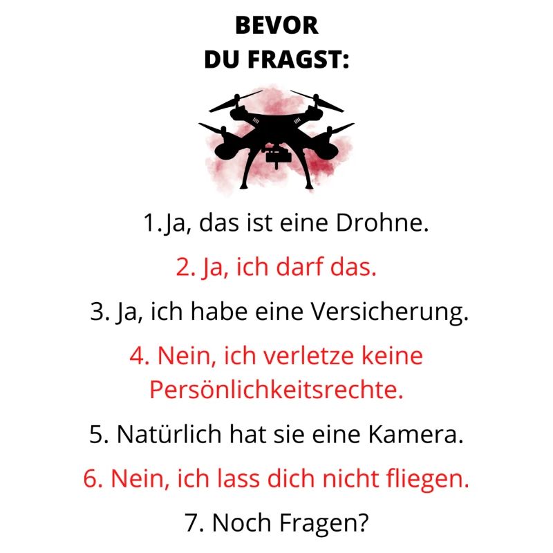 Drohne Spruch