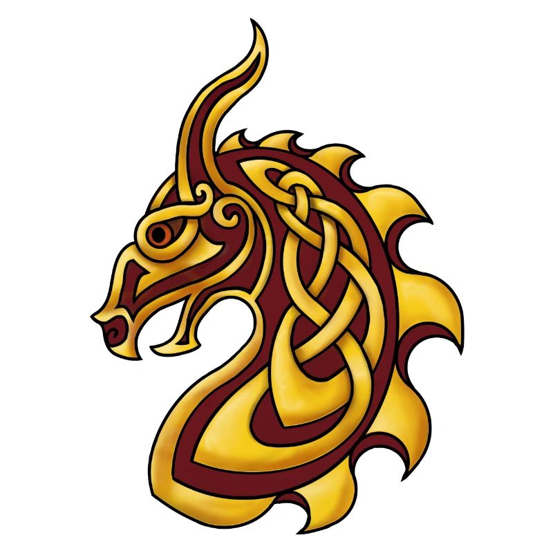 Celtic Dragon Rotgold