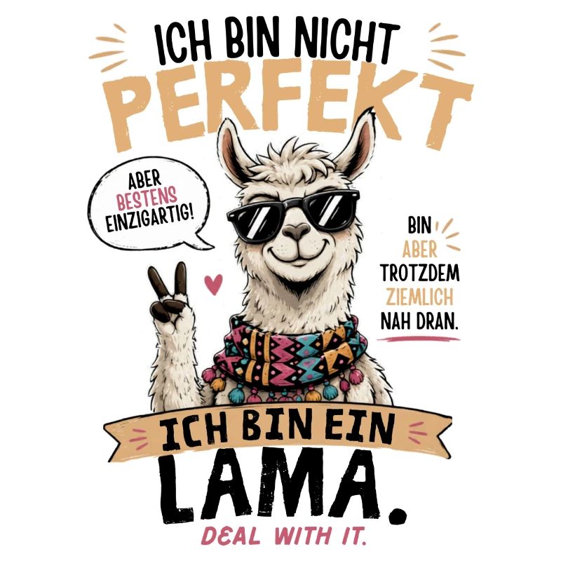Perfekt: Einzigartige Llama-Style Illustration