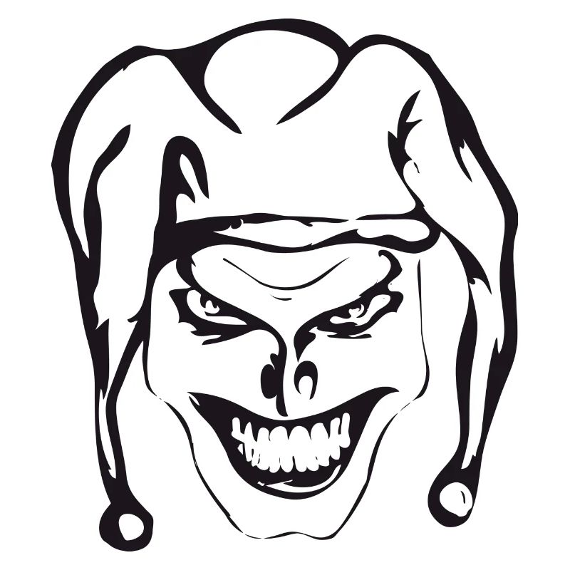 Evil joker Digitalprint template