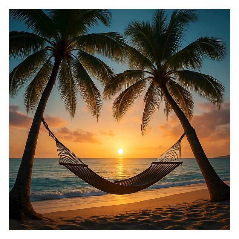 Vacation - Palmen - Hängematte