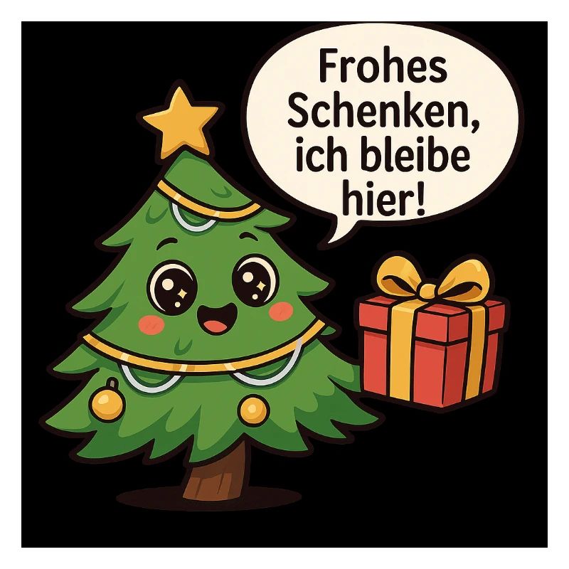 Fröhliches Schenken Weihnachtsbaum