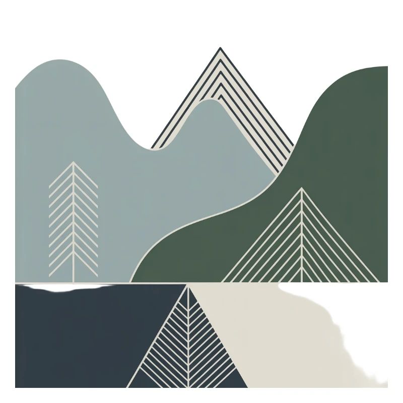 Geometrische Berglandschaften
