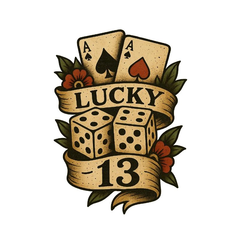 Kartenwürfel Glück 13