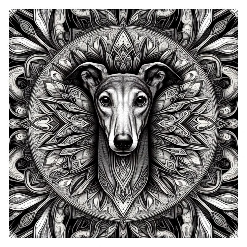 Windhund Mandala