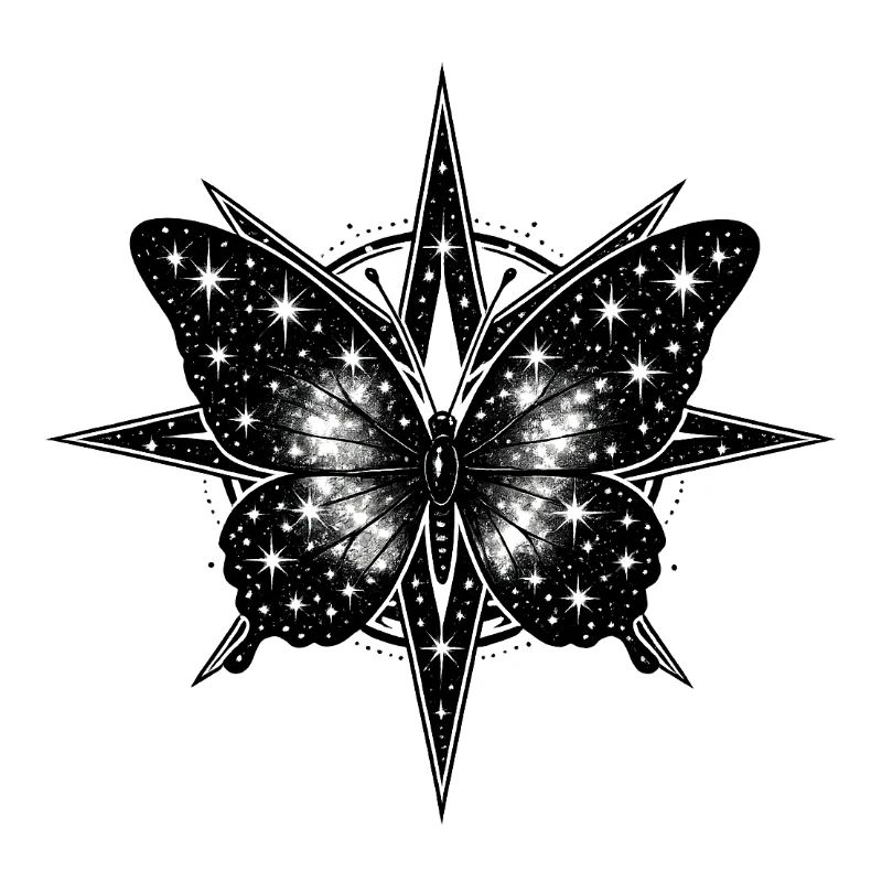 Kosmischer Schmetterlingskompass
