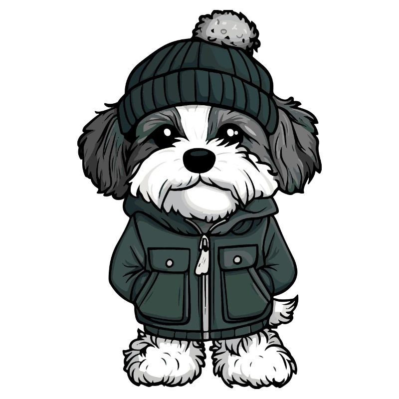 Havanese Hund Winter