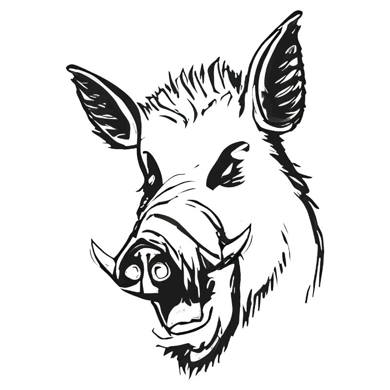 Wildschweinkopf-Design!
