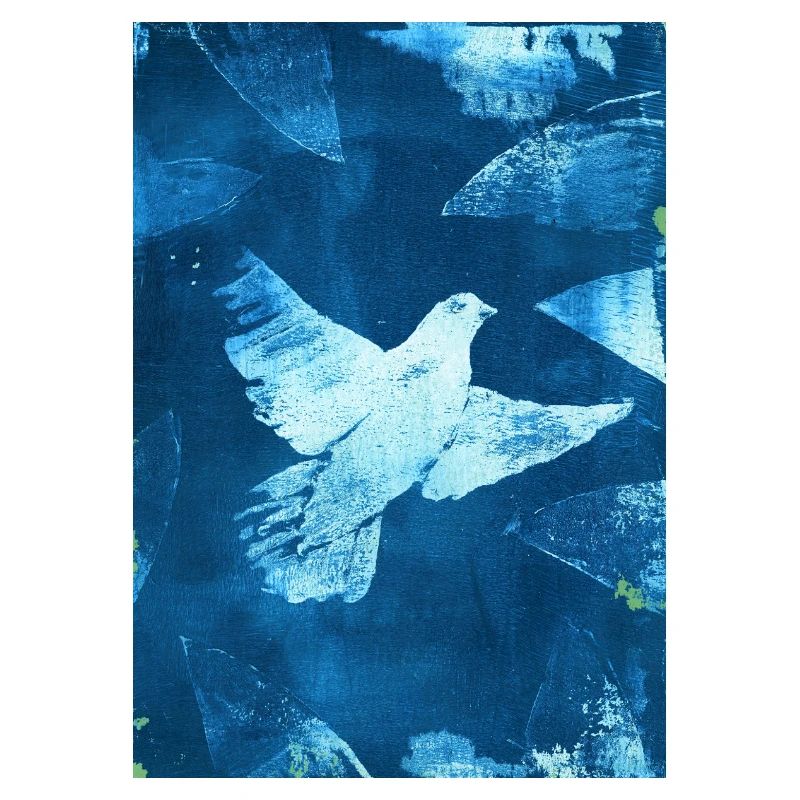 Blau Taube Friedensvisual