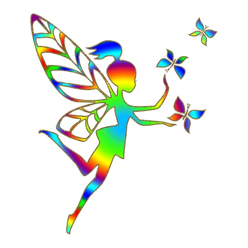 Rainbow fairy, butterfly, magic, pixie, elves, DD