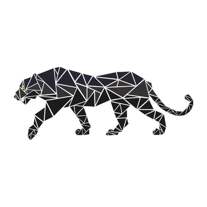 Panther - Geometrisch - Geschenk