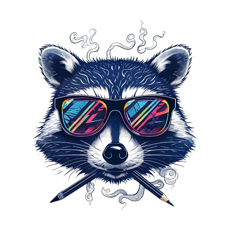 Artistic Raccoon