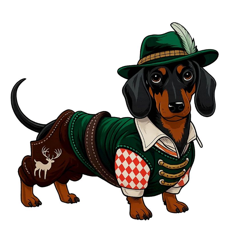 Dackel Bayrische Tracht