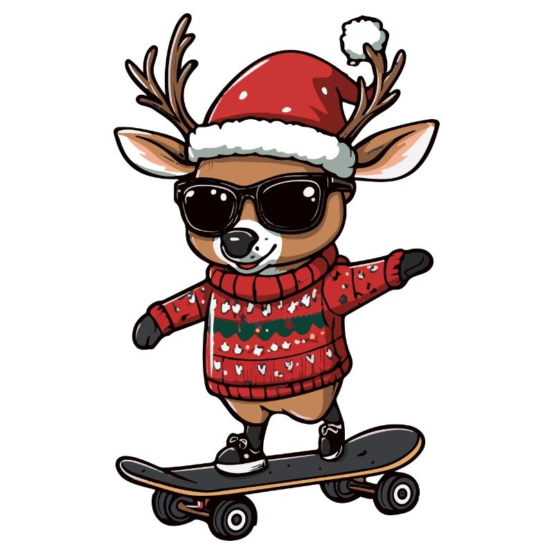 Cerf Noël Drôle