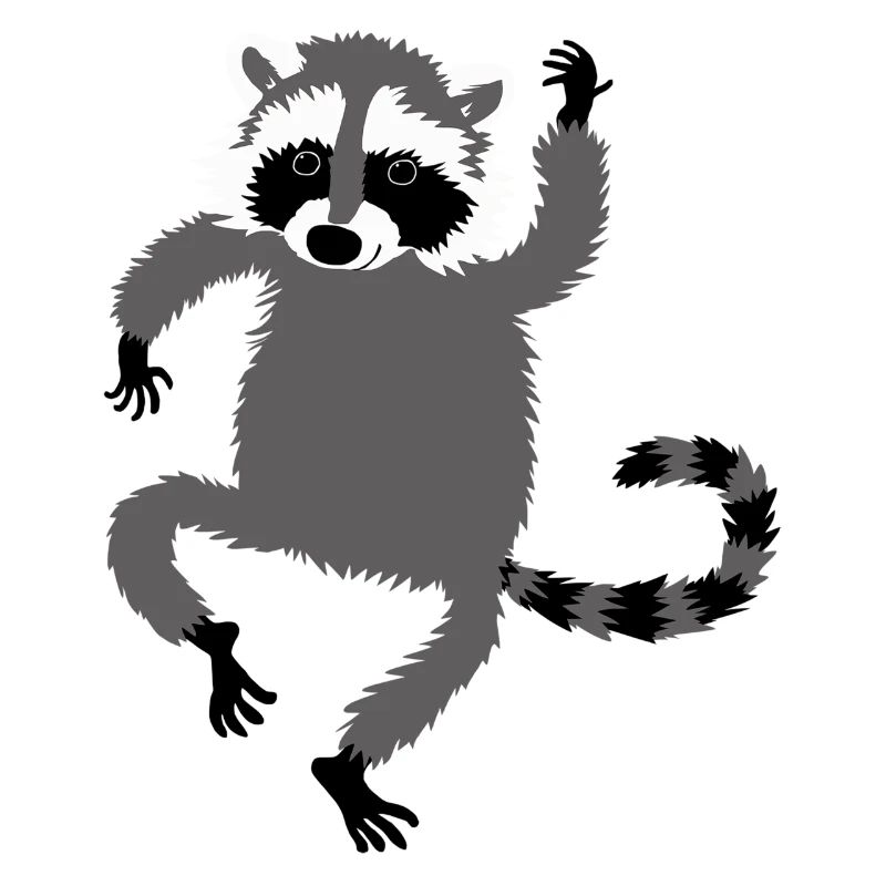 tanzender Waschbär