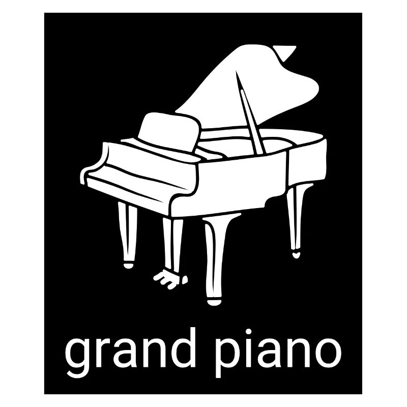 Großes Klavier Silhouette