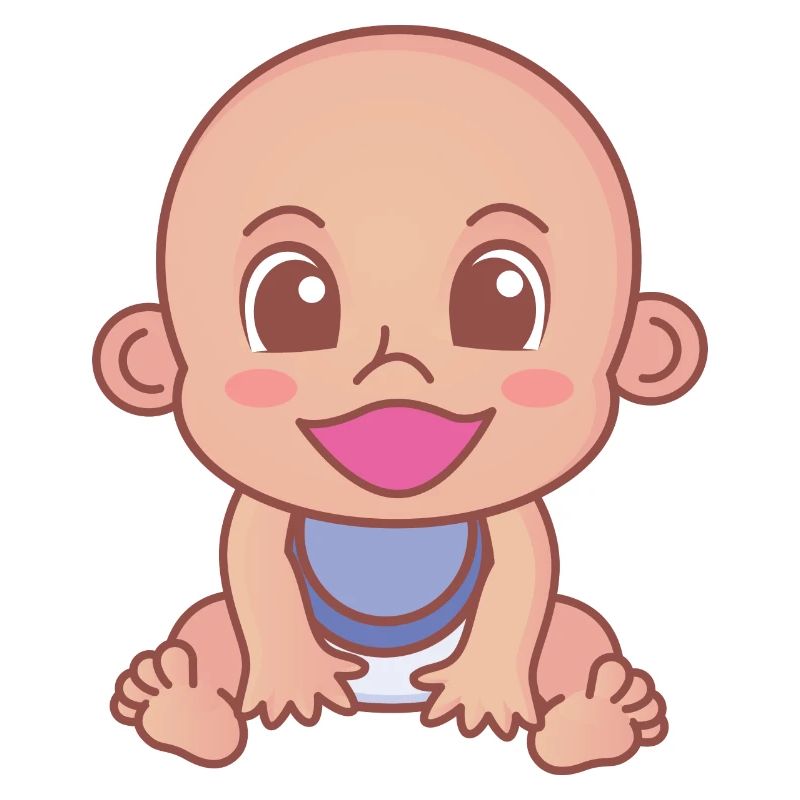 Baby lachend
