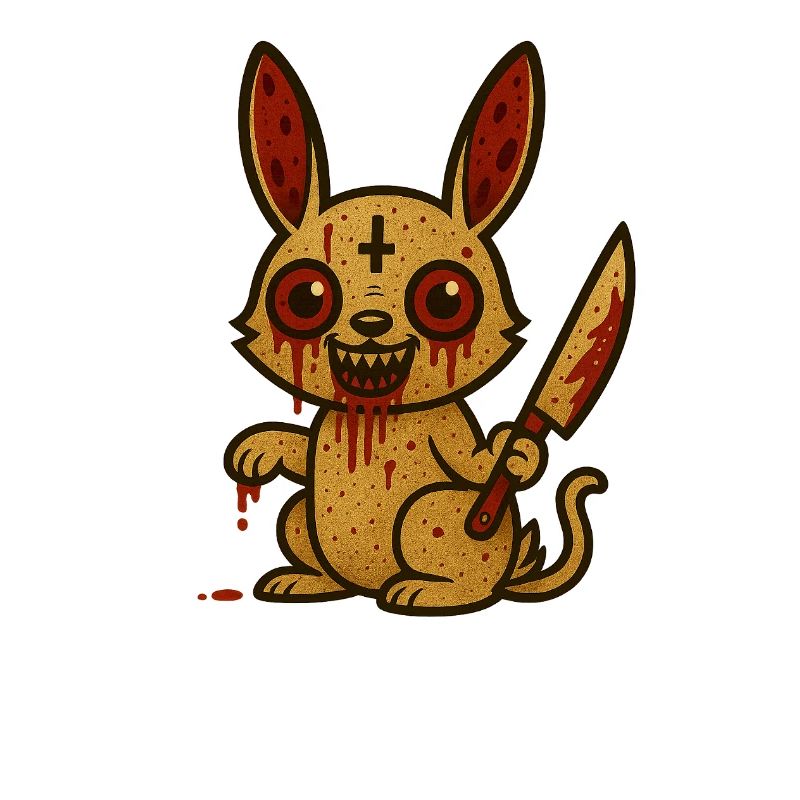 Blutiges Kaninchen Illustration
